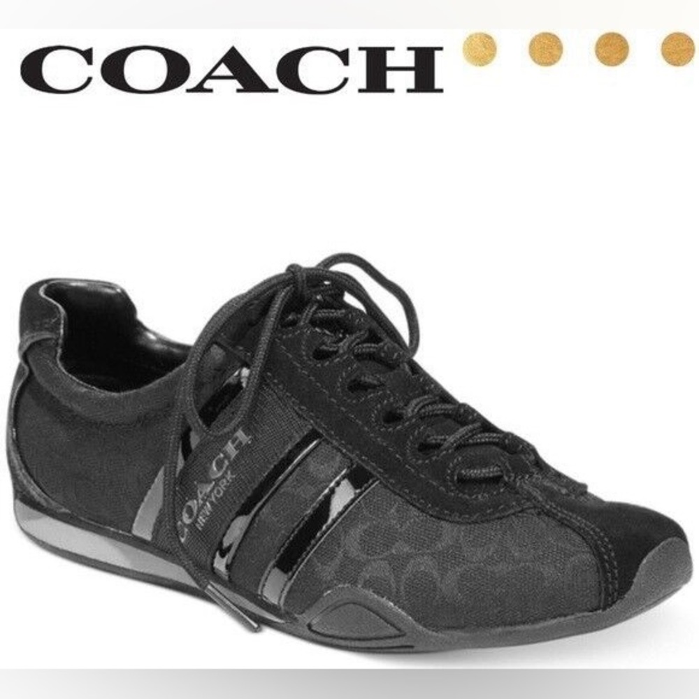 AUTH COACH REMONNA BLACK SNEAKERS WOMENS SIZE 8.5B